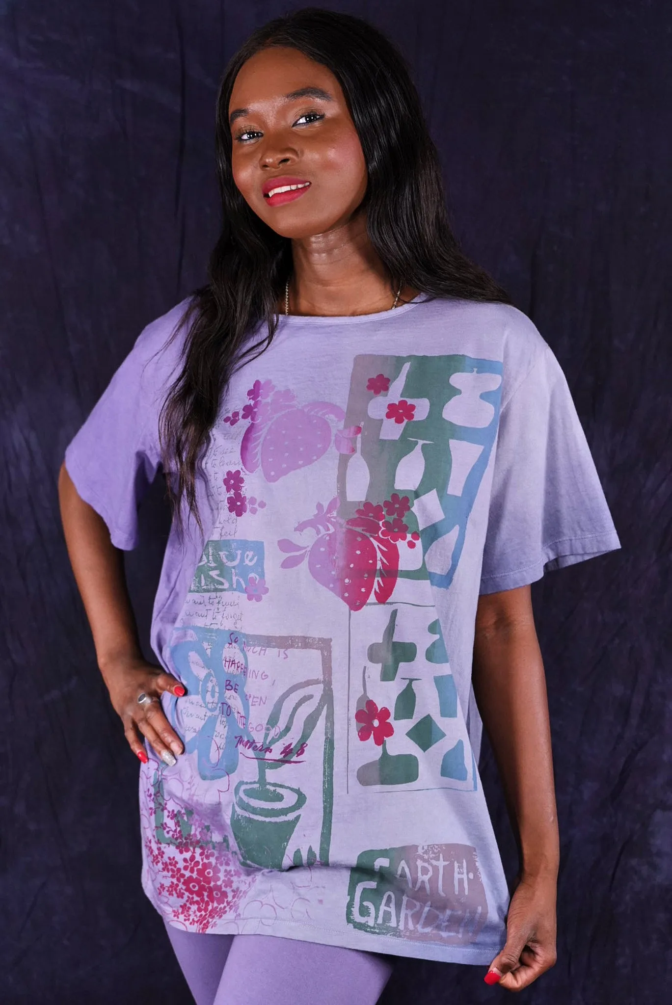 1253HD Berna Tee Bay Dawn-Violet Wash