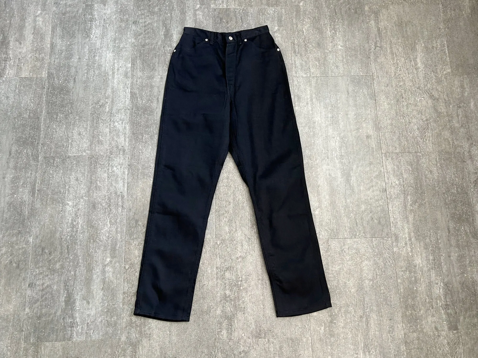 1950s 1960s Wrangler Blue Bell jeans . black denim pants . 26 waist