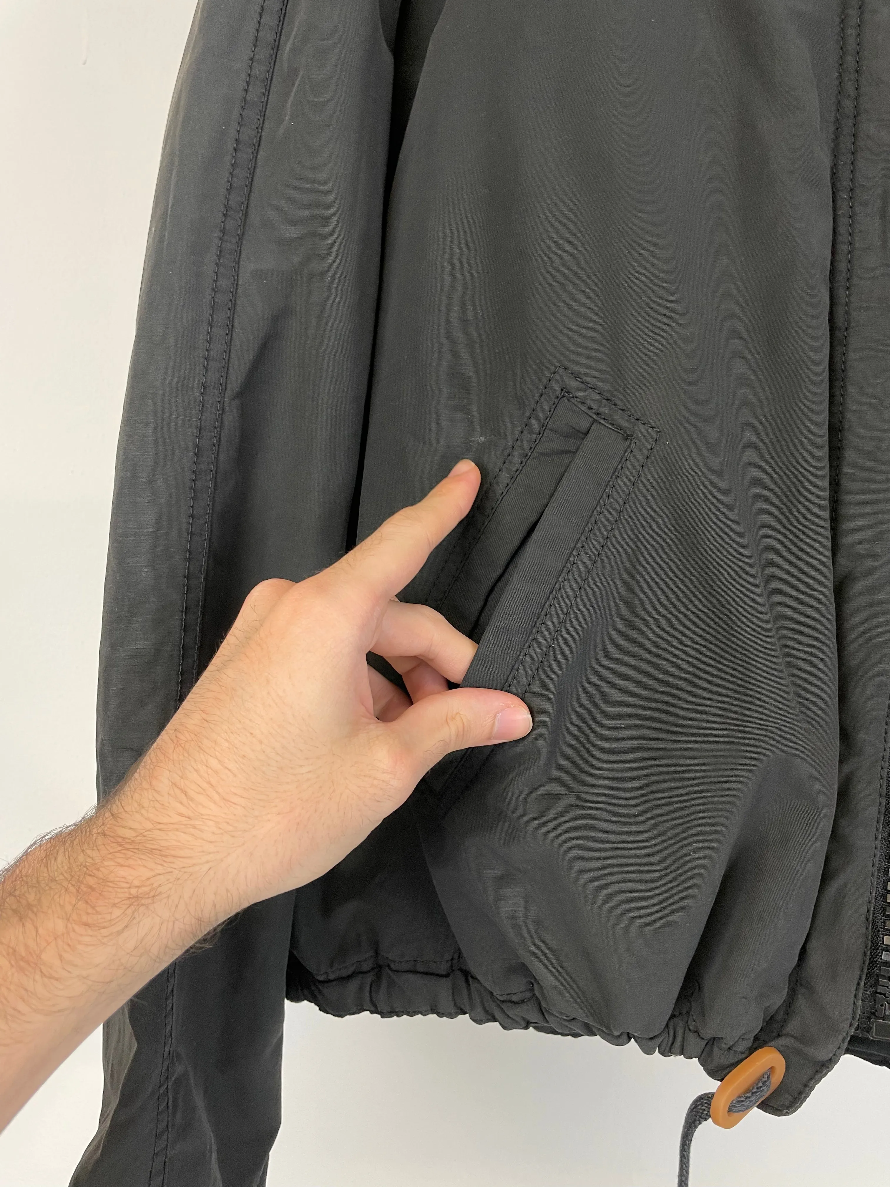 1993 Armani oversized cropped bomber jacket
