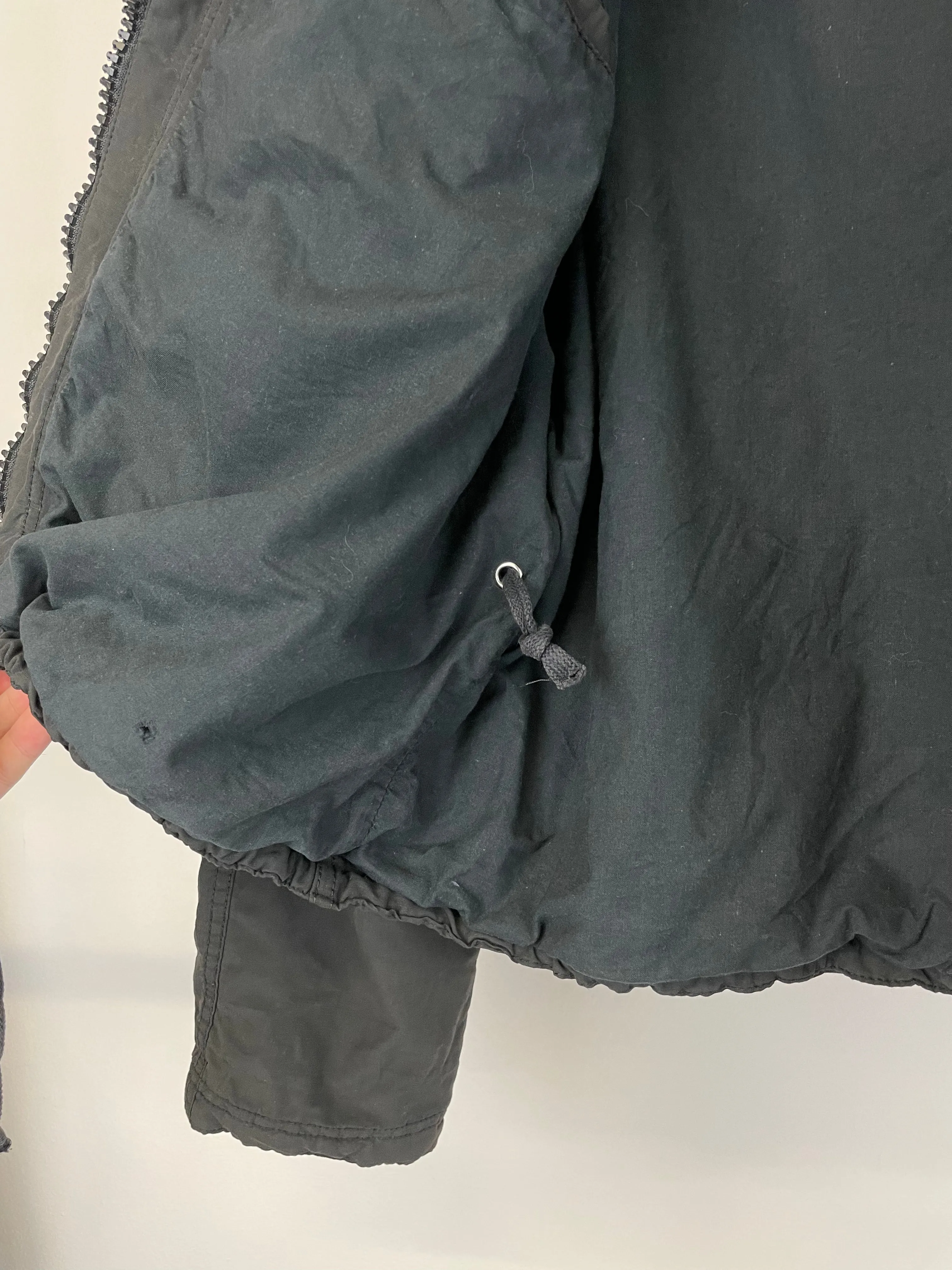 1993 Armani oversized cropped bomber jacket