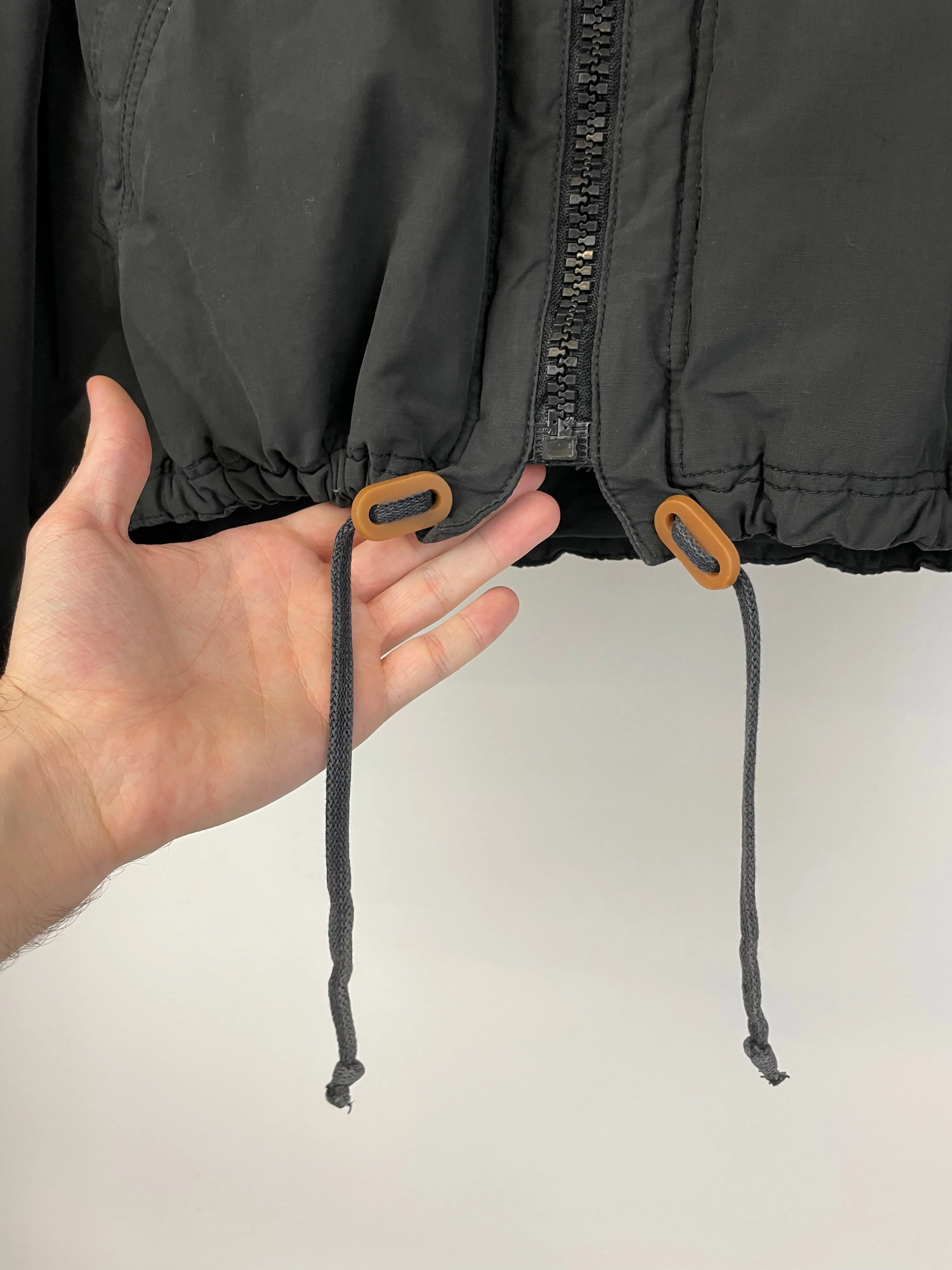 1993 Armani oversized cropped bomber jacket