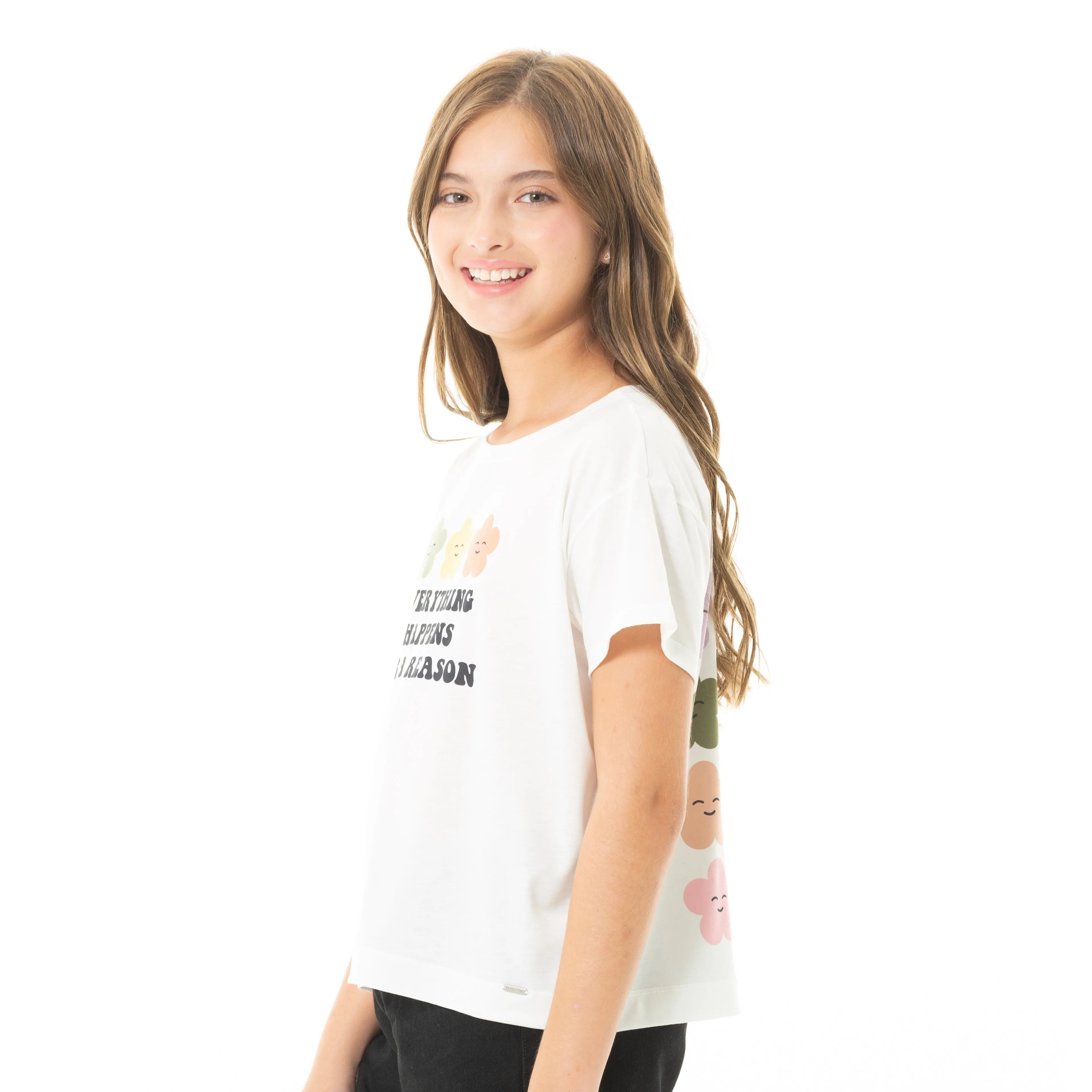 2 SIDES GRAPHIC T-SHIRT FOR GIRLS
