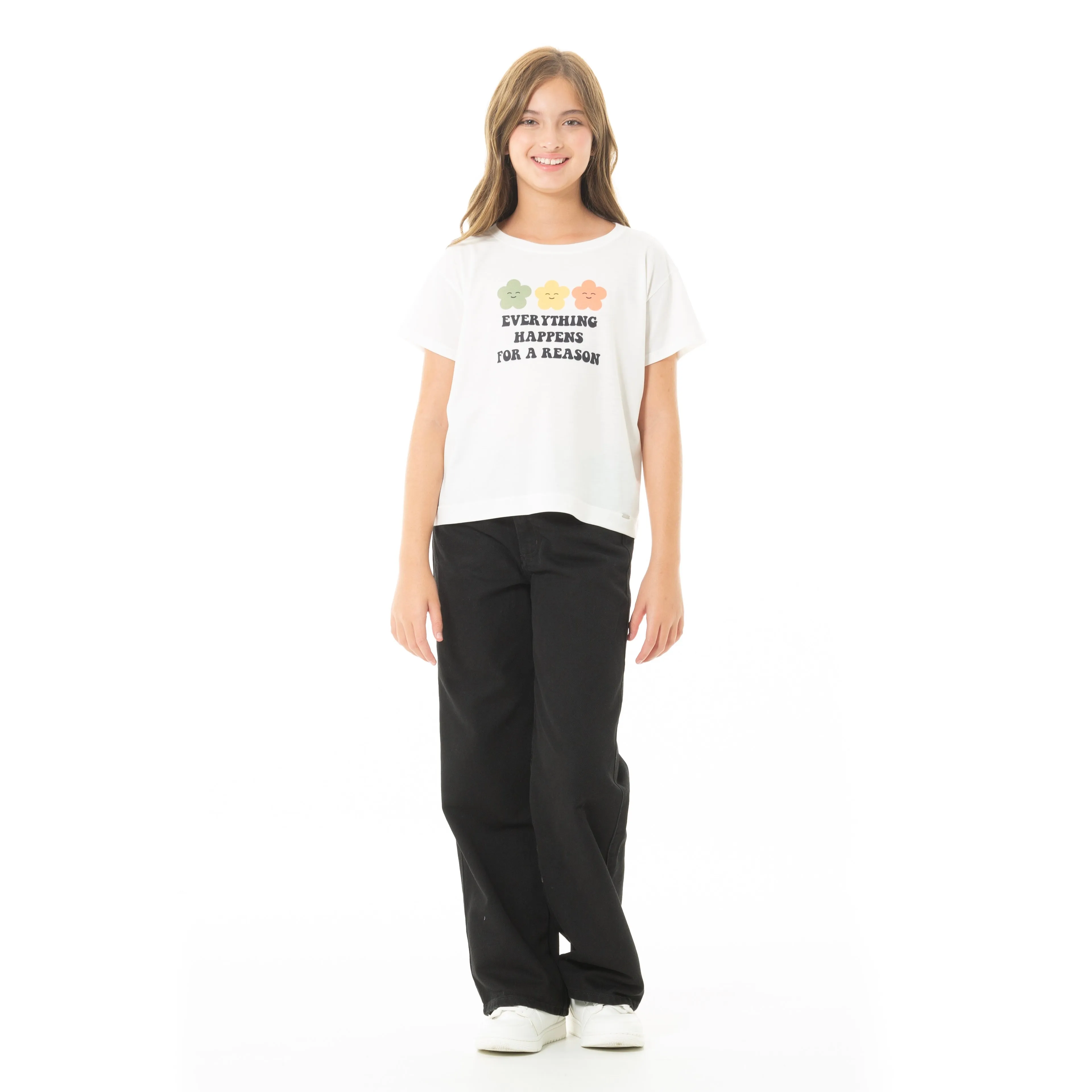2 SIDES GRAPHIC T-SHIRT FOR GIRLS