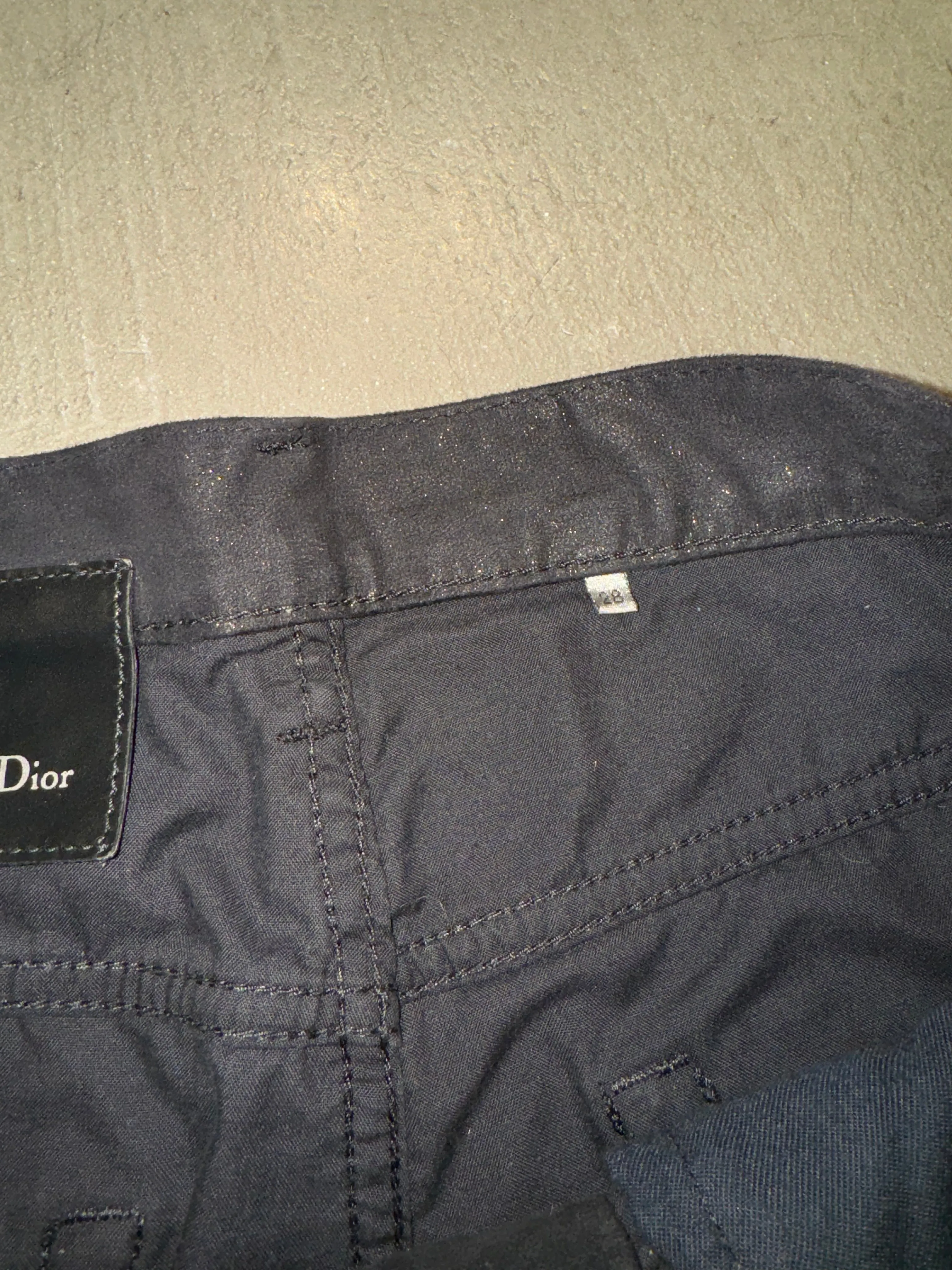 2008 Dior Homme coated pants