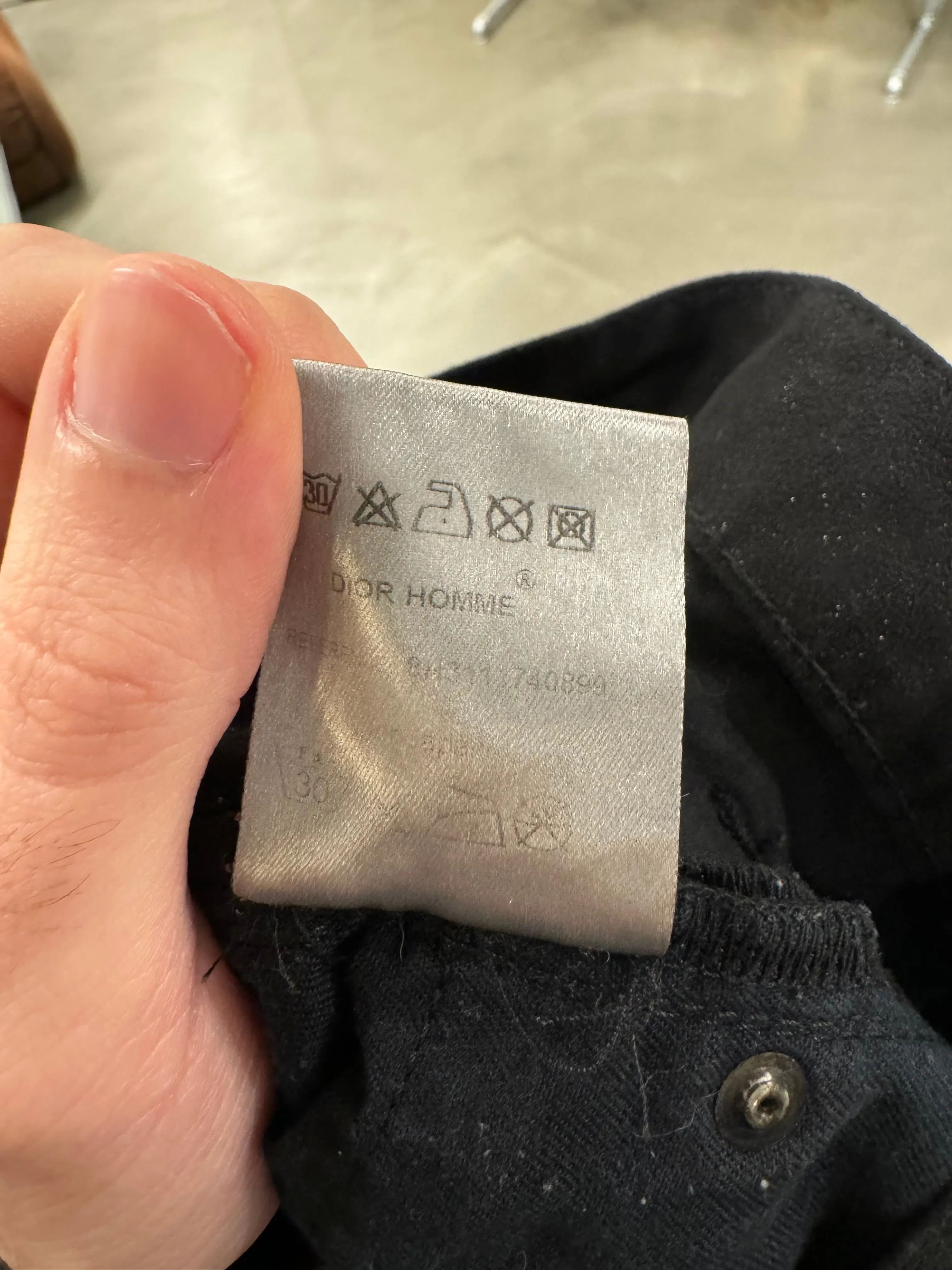 2008 Dior Homme coated pants