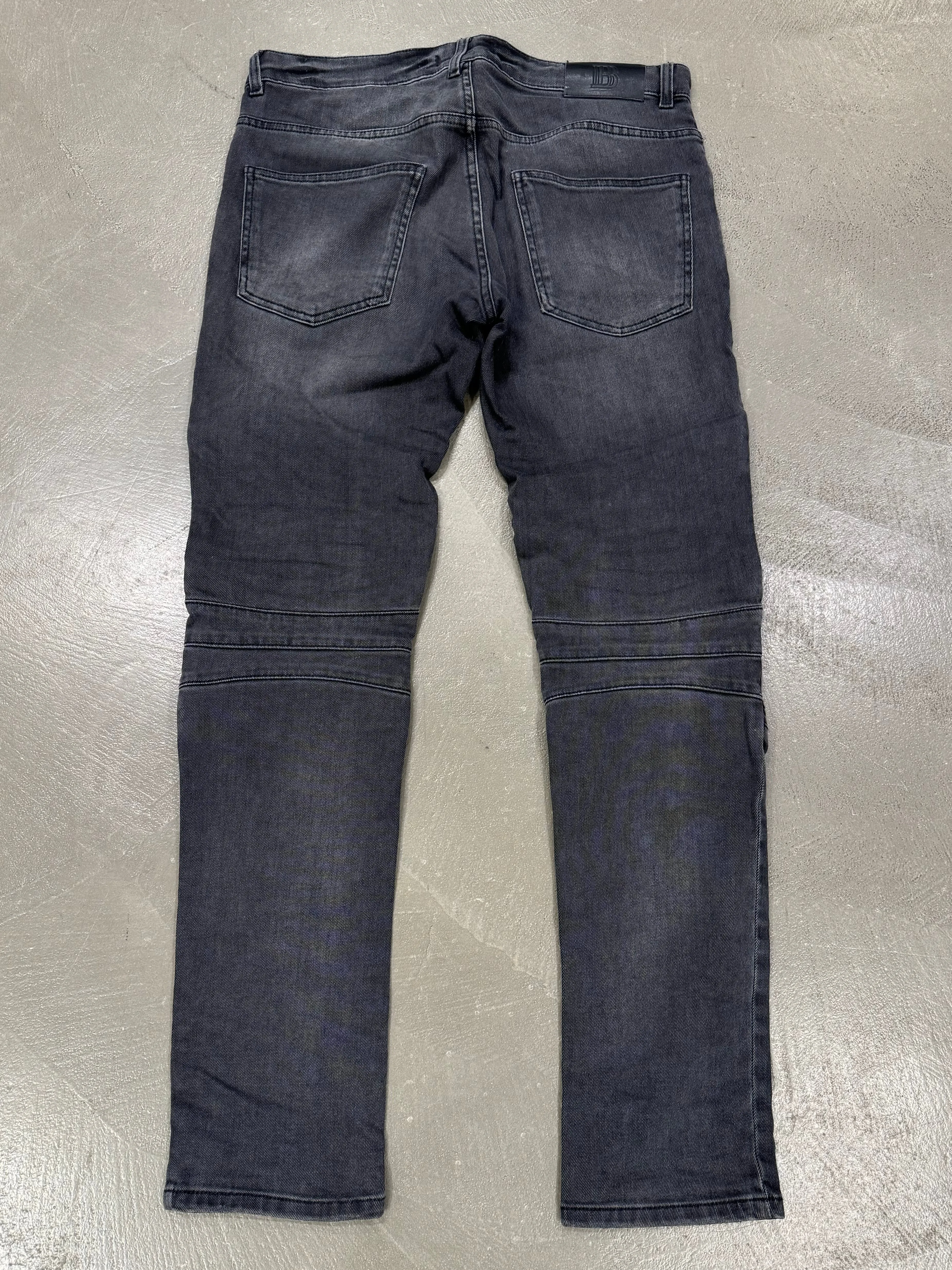 2010s Pierre Balmain biker zipper denim