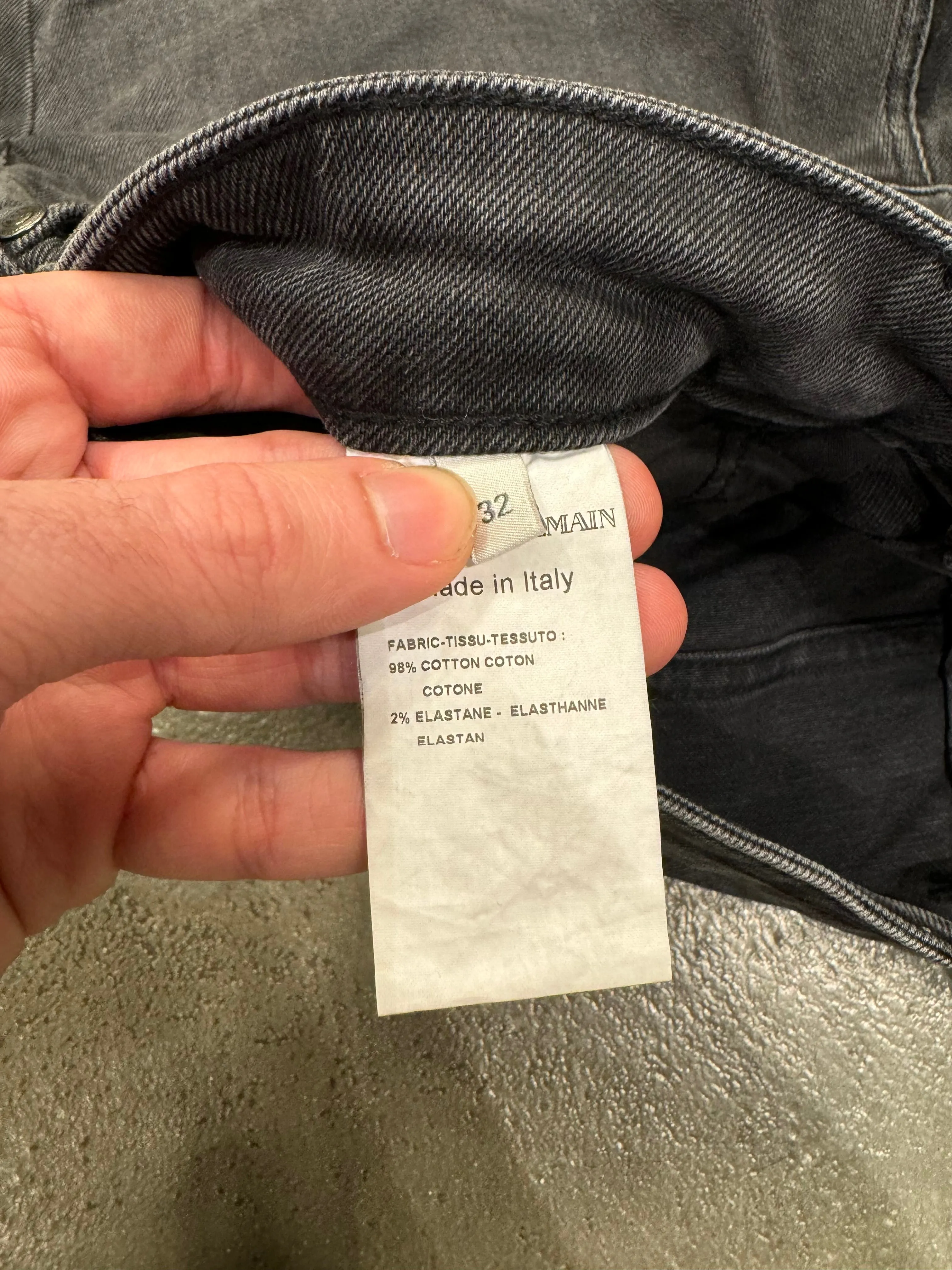 2010s Pierre Balmain biker zipper denim