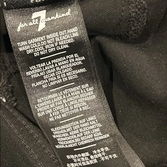 7 For All Mankind B(air) Ankle Skinny Coated Studded Jeans Size 26