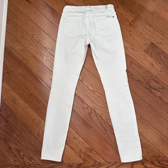 7 FOR ALL MANKIND White Jeans