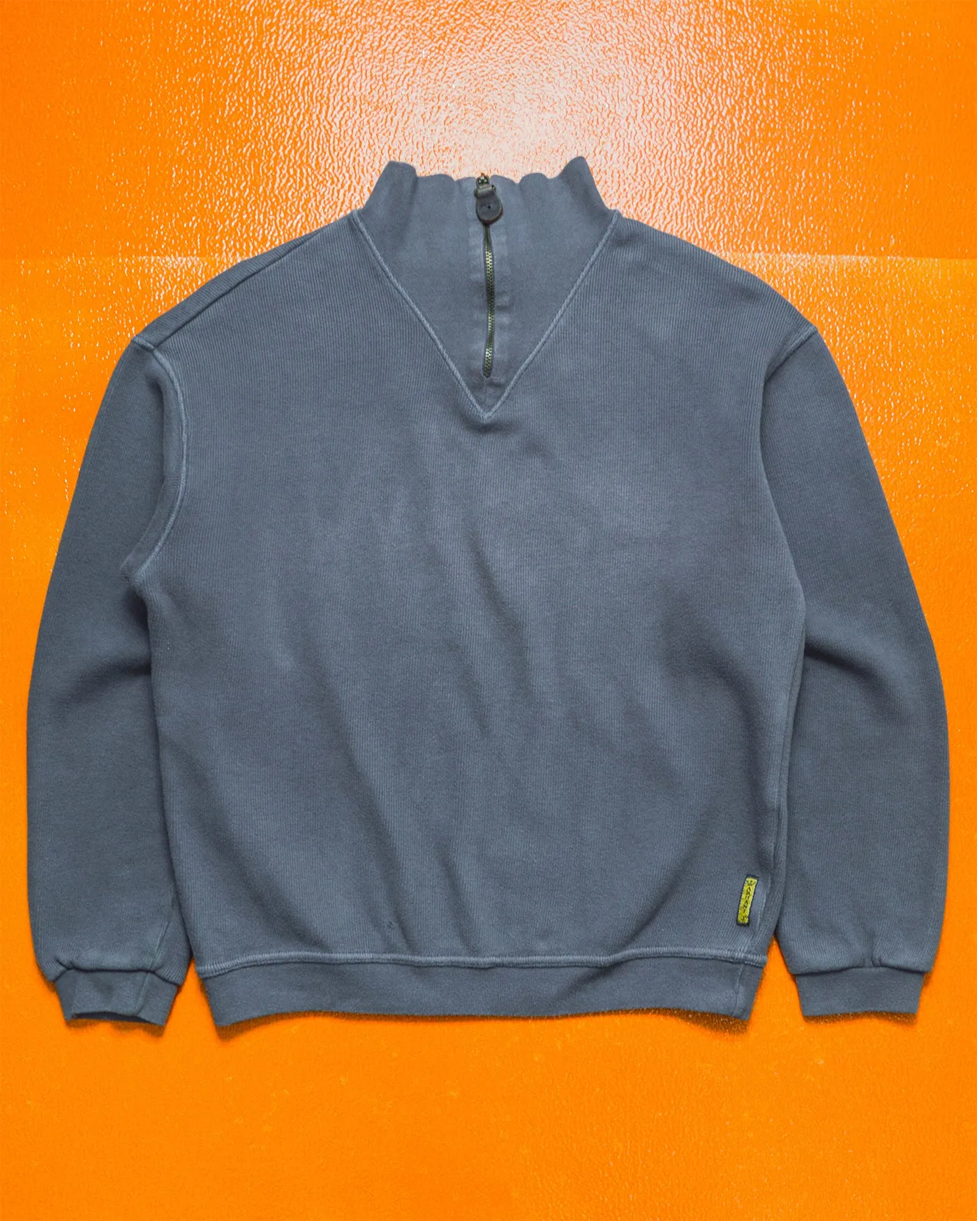 90s Grey Knit Quarterzip (~S~)