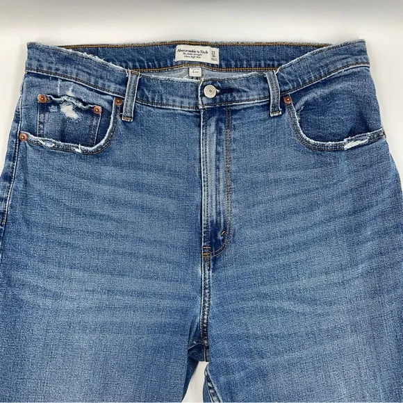 Abercrombie &amp; Fitch EUC Curve Love Ultra High Rise The Ankle Straight 33 / 16 R