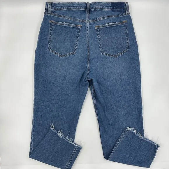 Abercrombie &amp; Fitch EUC Curve Love Ultra High Rise The Ankle Straight 33 / 16 R