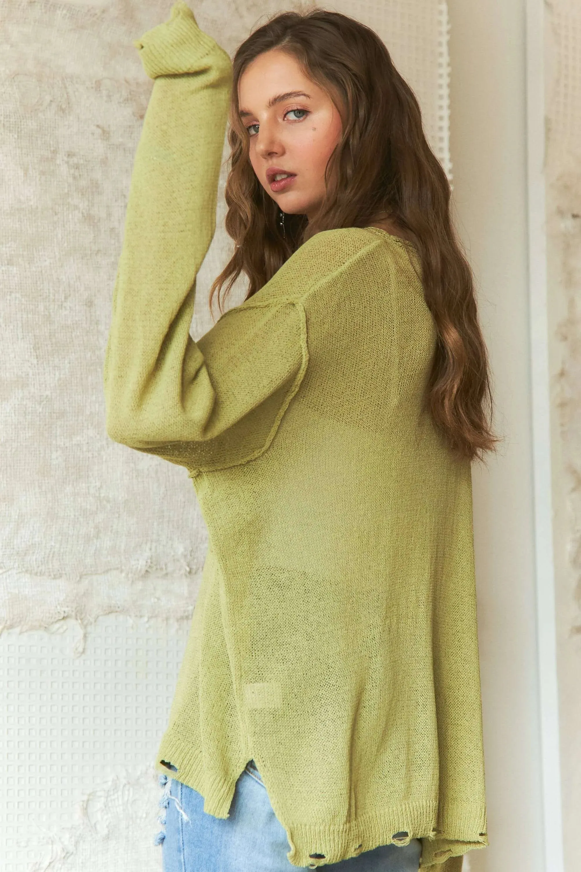 ADORA Vintage Edge Lightweight Sweater