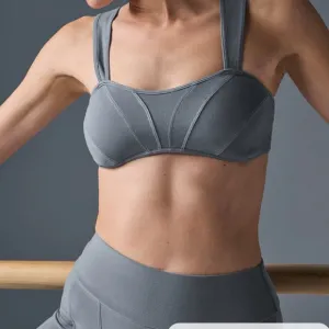 Alo yoga washed Alosoft sunray bra cool grey wash