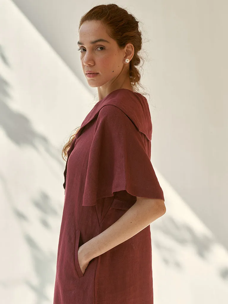 Anytime Burgundy Dress