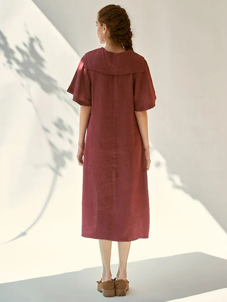 Anytime Burgundy Dress
