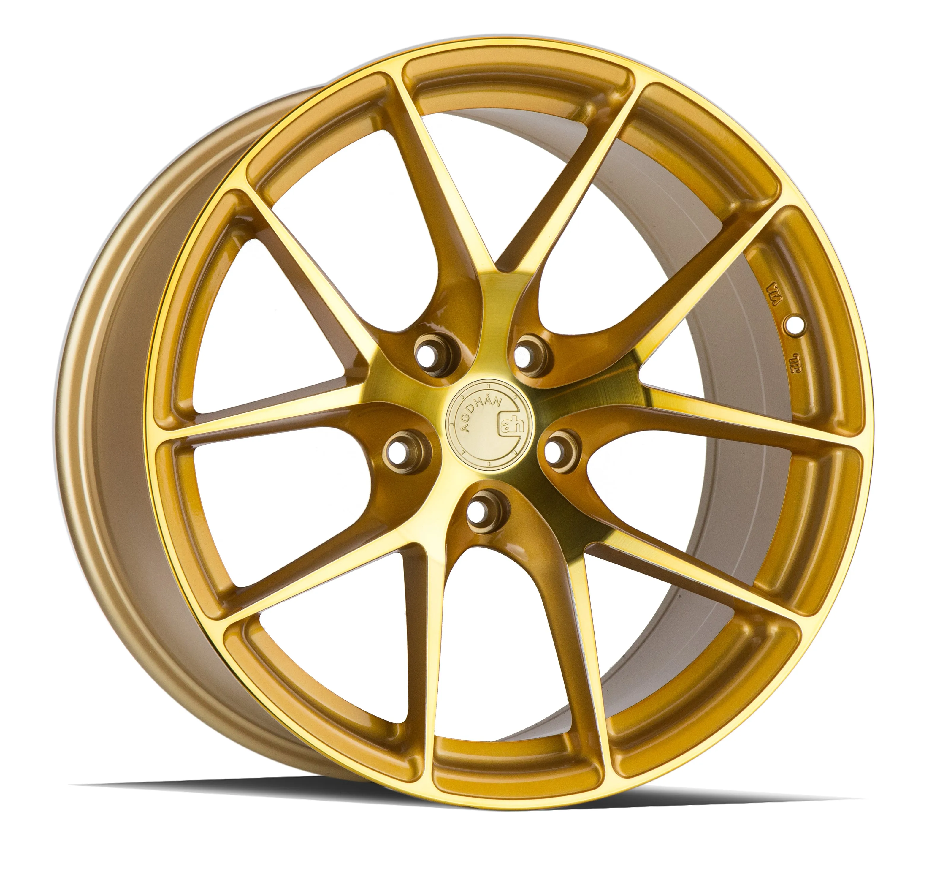 Aodhan LS007 20x9 5X120  30 Gold Machined Face