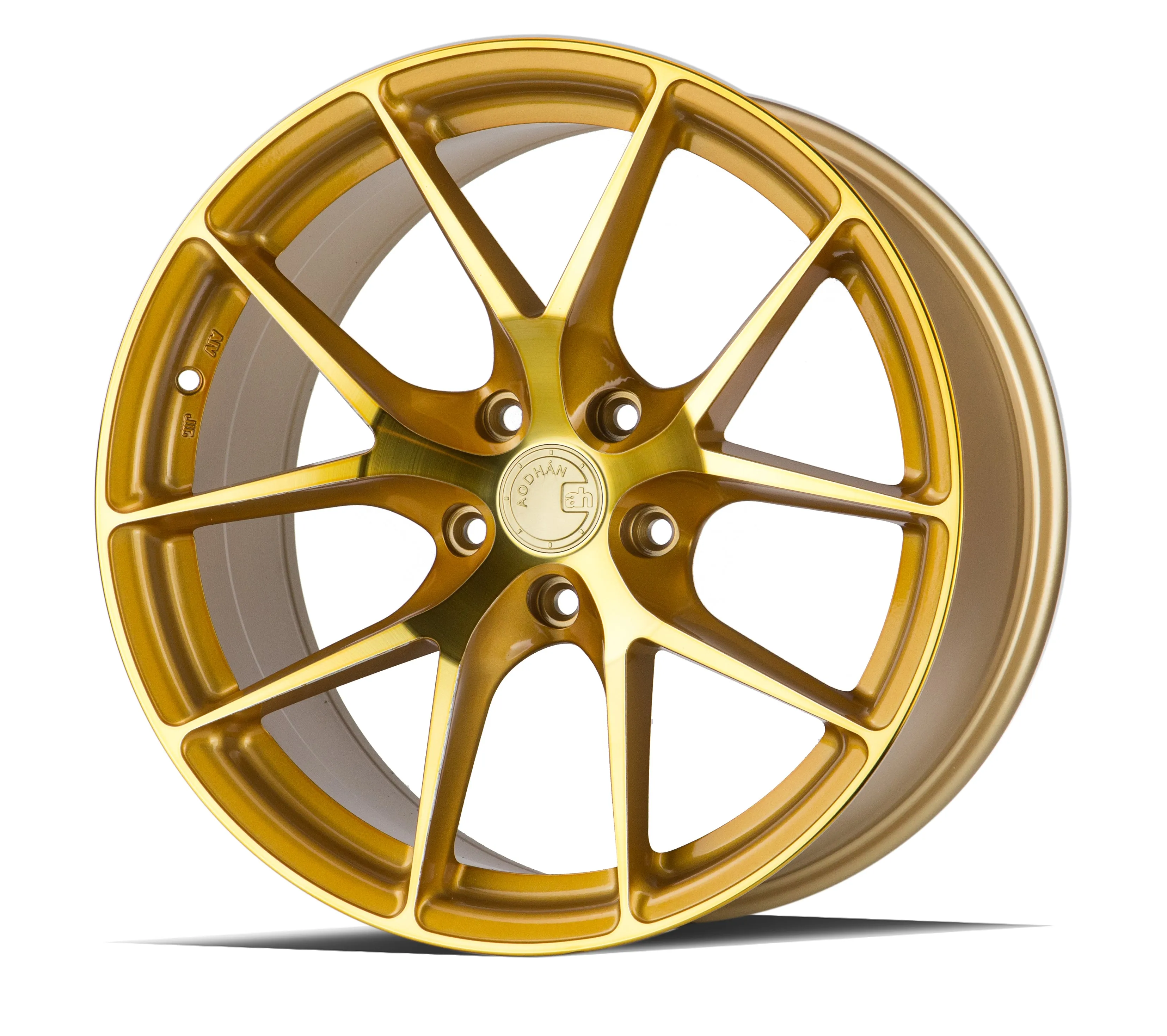 Aodhan LS007 20x9 5X120  30 Gold Machined Face