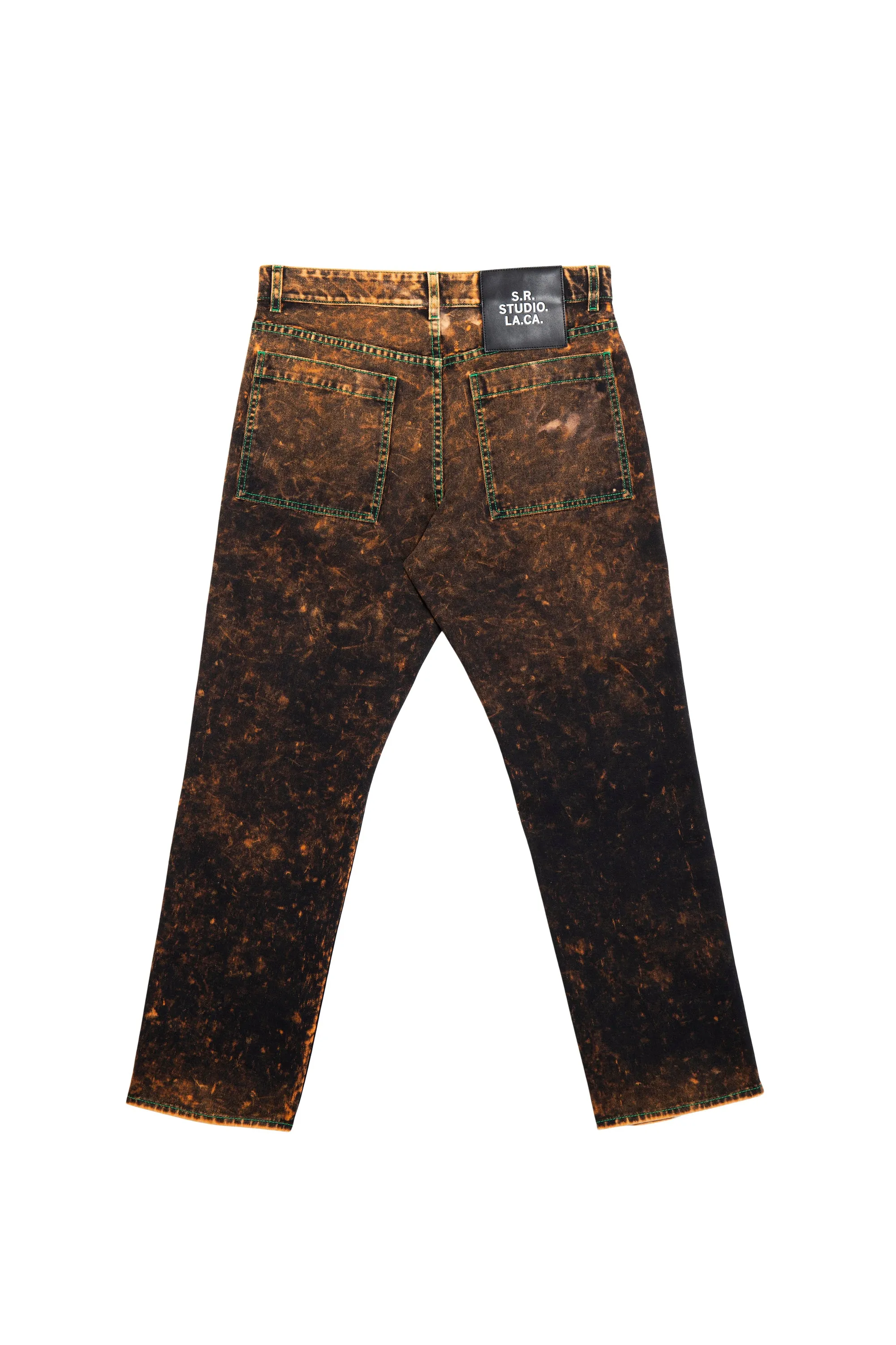 AP MEN'S C-JEAN WITH CONTRAST STITCHING AND IO WASH