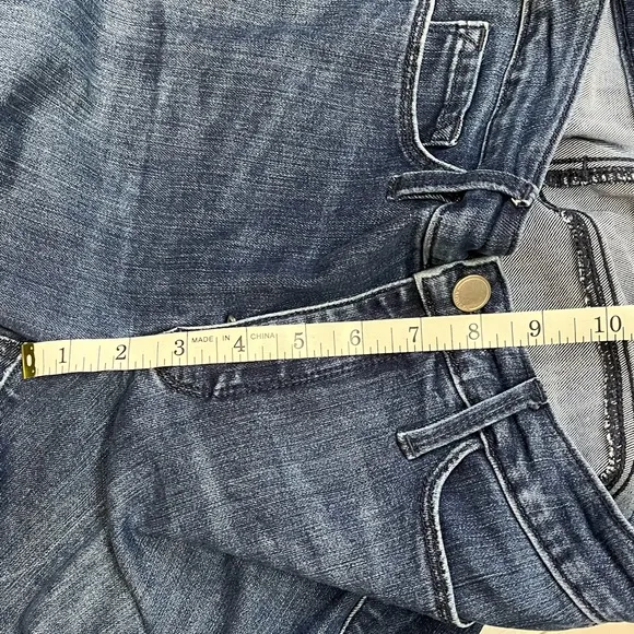Athleta Sculptek Skinny dark wash jeans, size 2