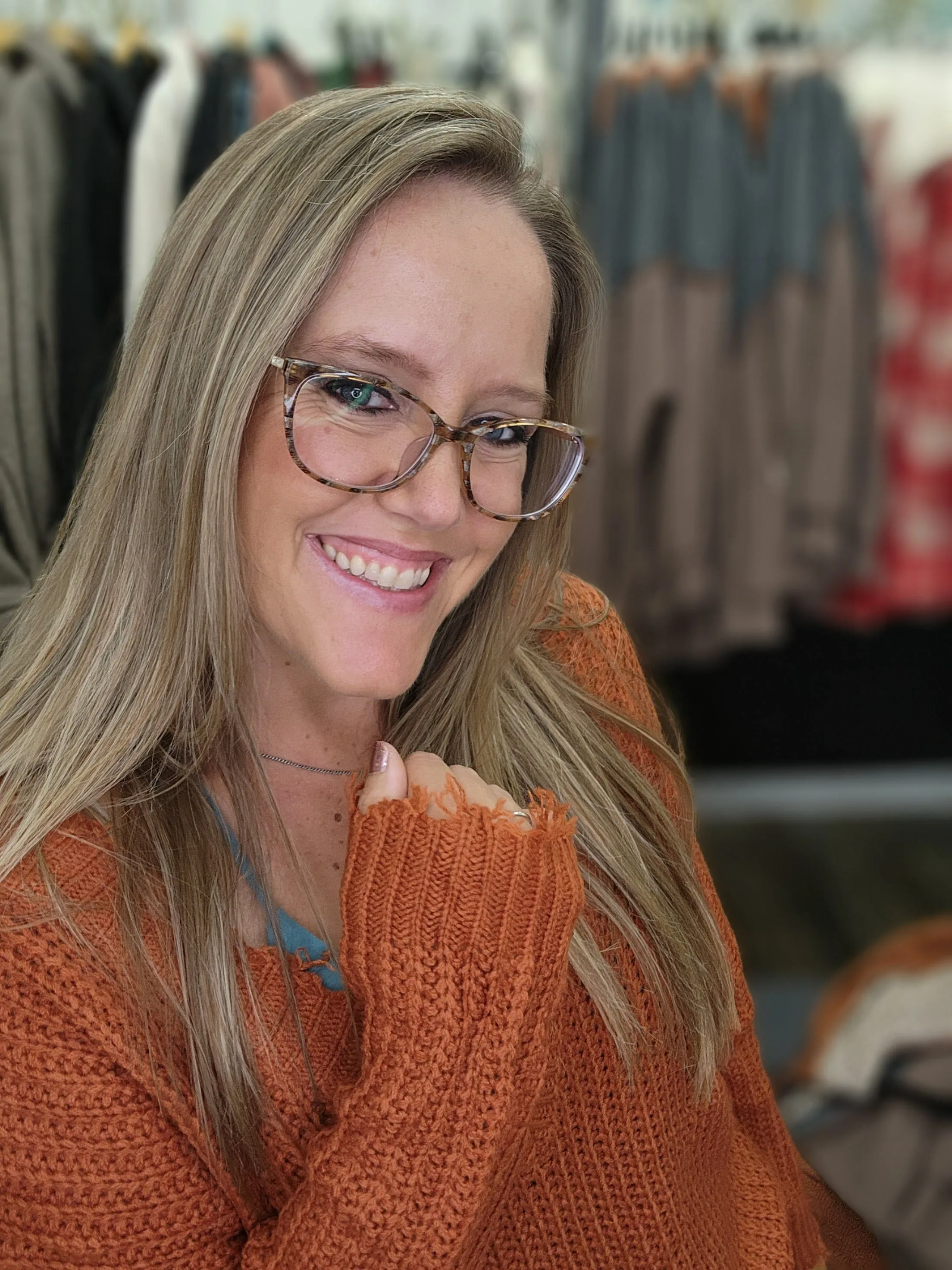 Autumn Frayed Sweater in rust  1X- 3XL * on sale *