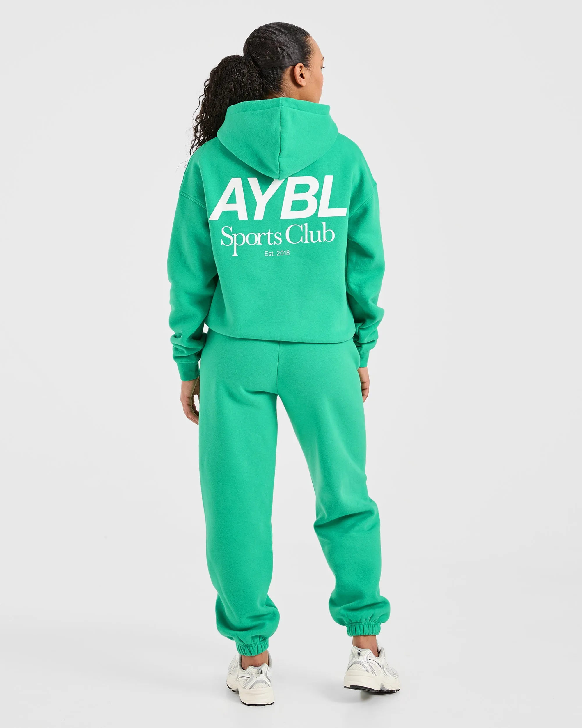 AYBL Sports Club Oversized Hoodie - Racing Green