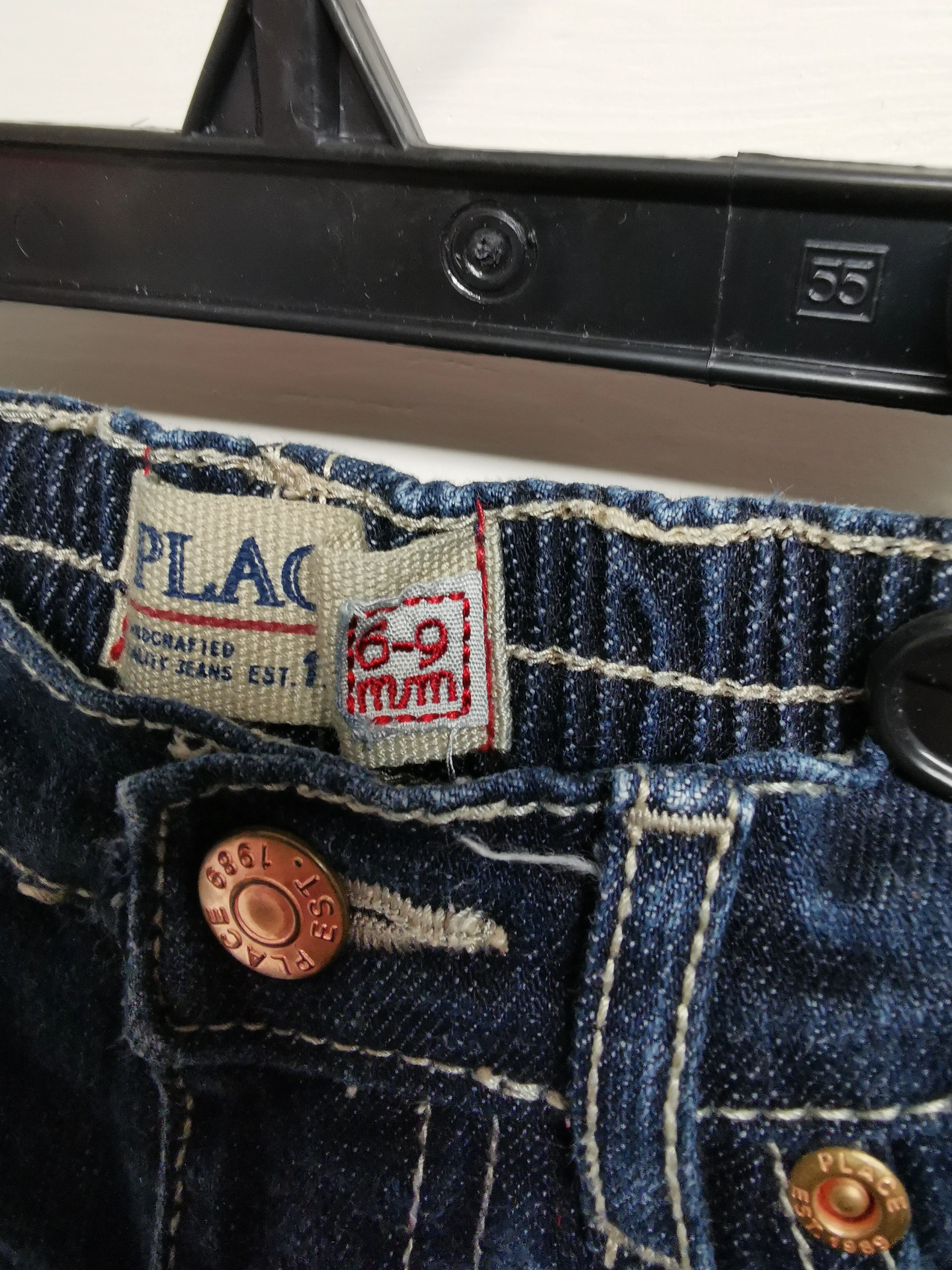 BABY GIRL SIZE 6/9 MONTHS CHILDREN'S PLACE, 2 Pack, Flarred Jeans EUC B46