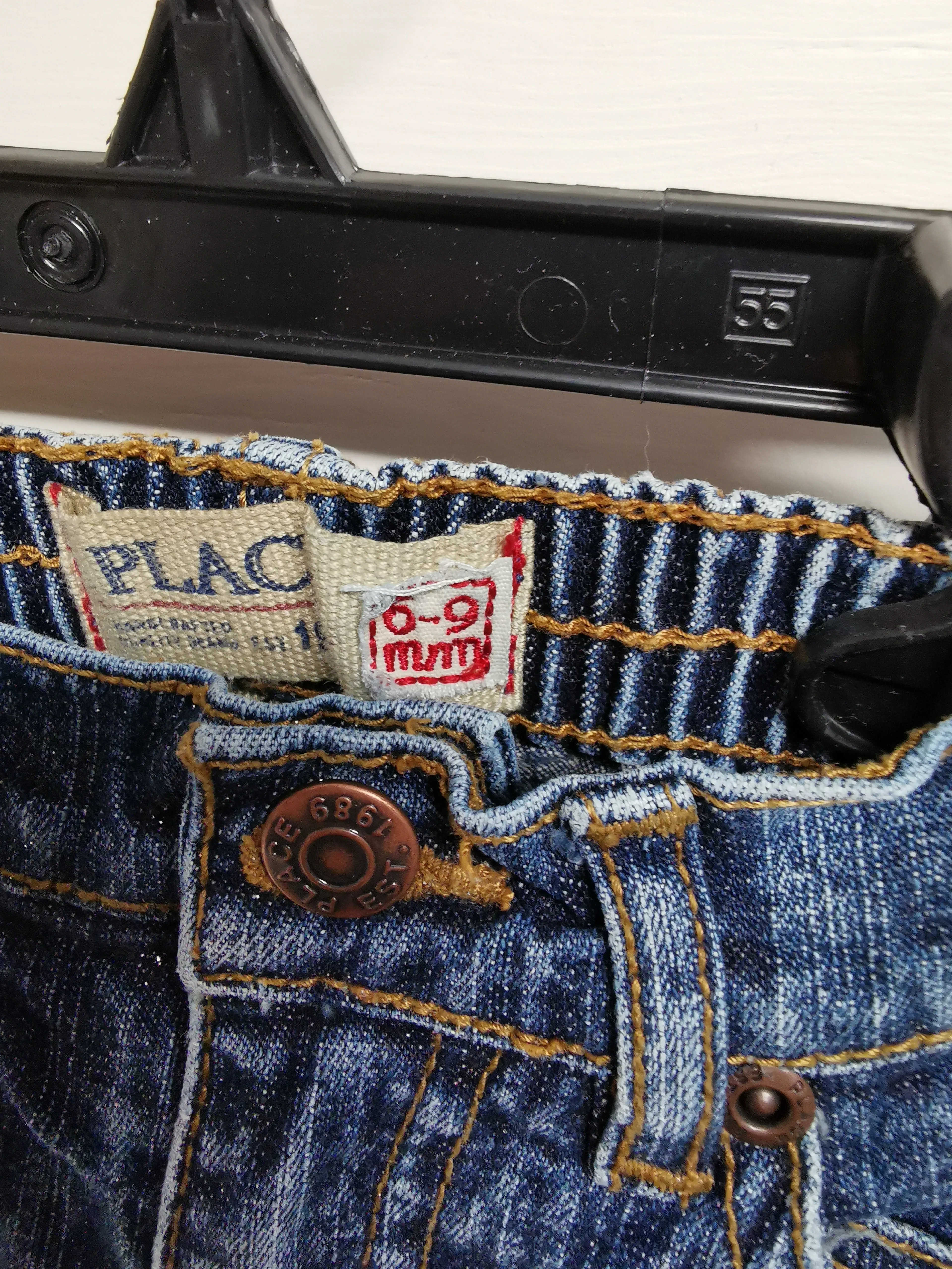 BABY GIRL SIZE 6/9 MONTHS CHILDREN'S PLACE, 2 Pack, Flarred Jeans EUC B46