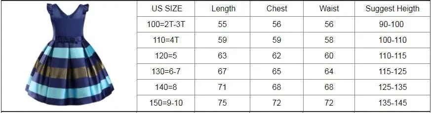 Baby Girls Flower Striped Dress For Girls Floral Wedding Party Dresses Kids Princess Christmas Dress Children Girls Clothing
