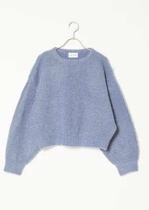 Balloon Sleeve Sweater,  Slate