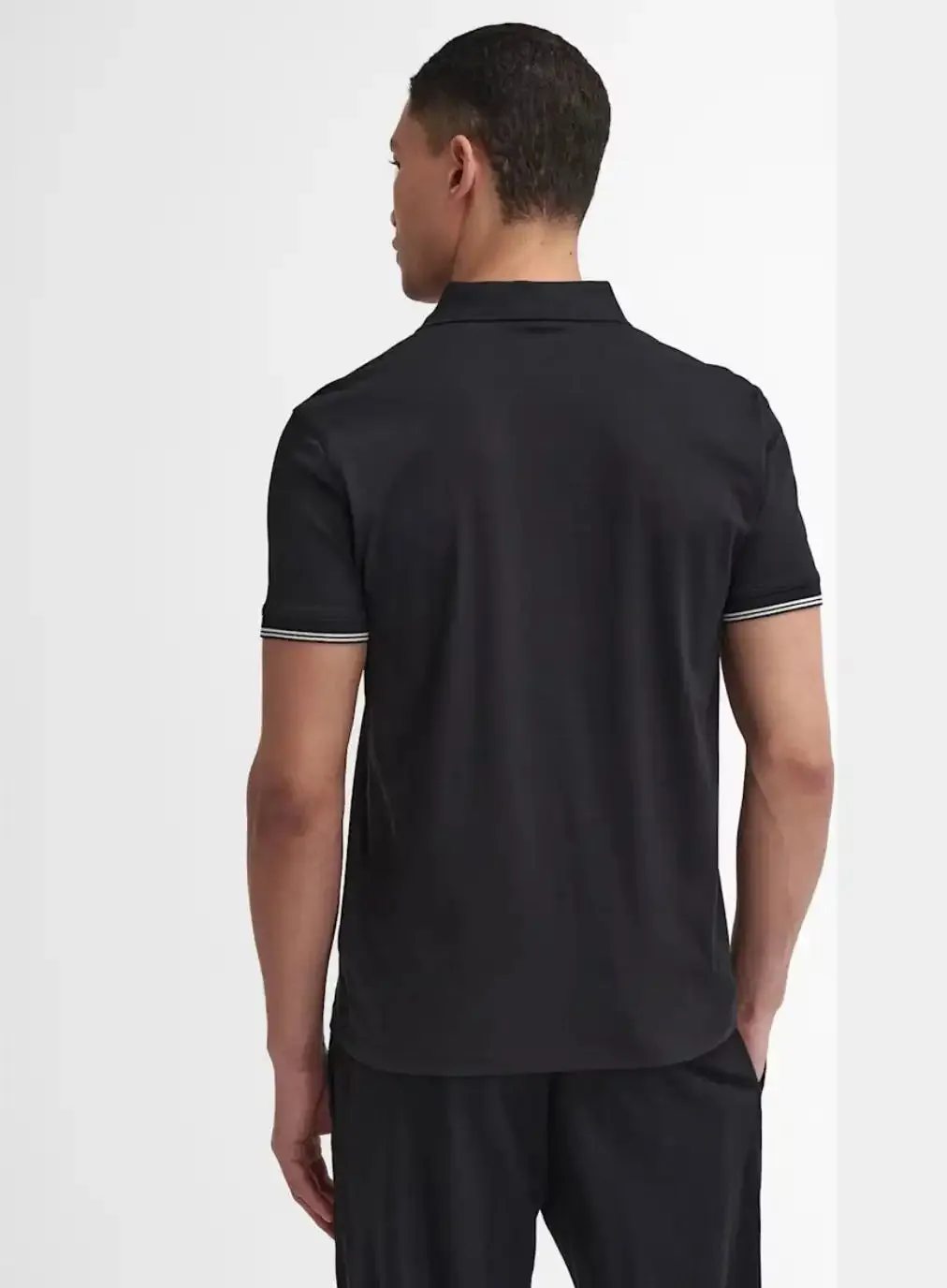 Barbour International Philip Tipped Polo Shirt Black