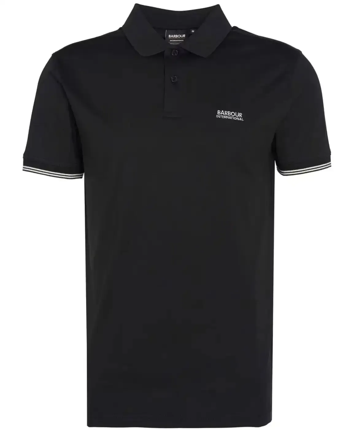 Barbour International Philip Tipped Polo Shirt Black