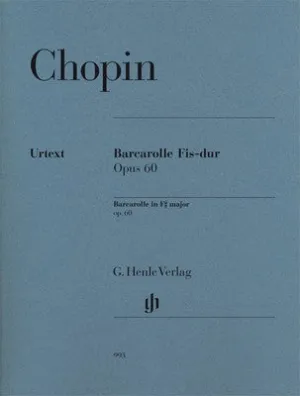 BARCAROLLE F SHARP MAJOR OP 60 PNO URTEXT