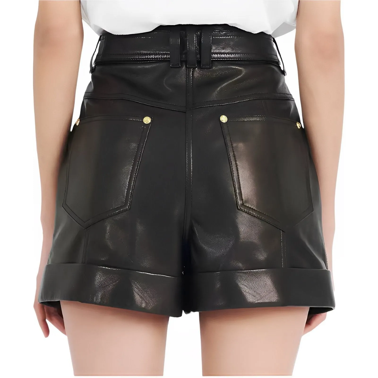 Bianca Faux Leather Shorts