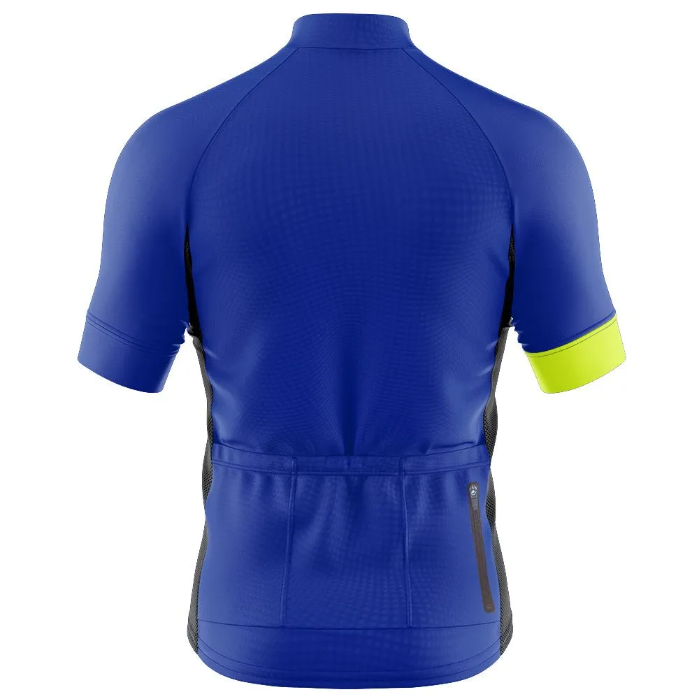 Big and Tall Mens Bezzie Blue Cycling Jersey