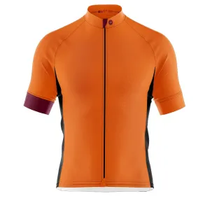 Big and Tall Mens Bezzie Orange Cycling Jersey