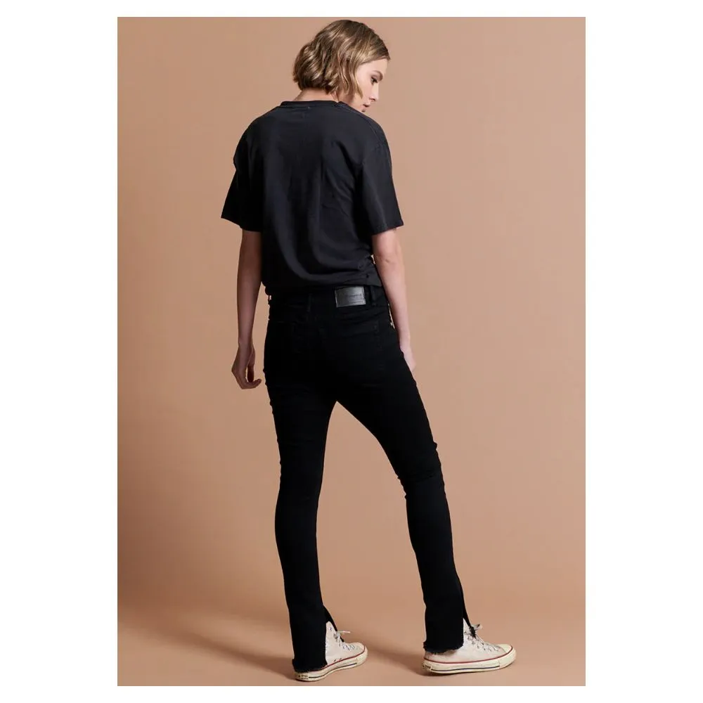Black Cotton Women Jeans