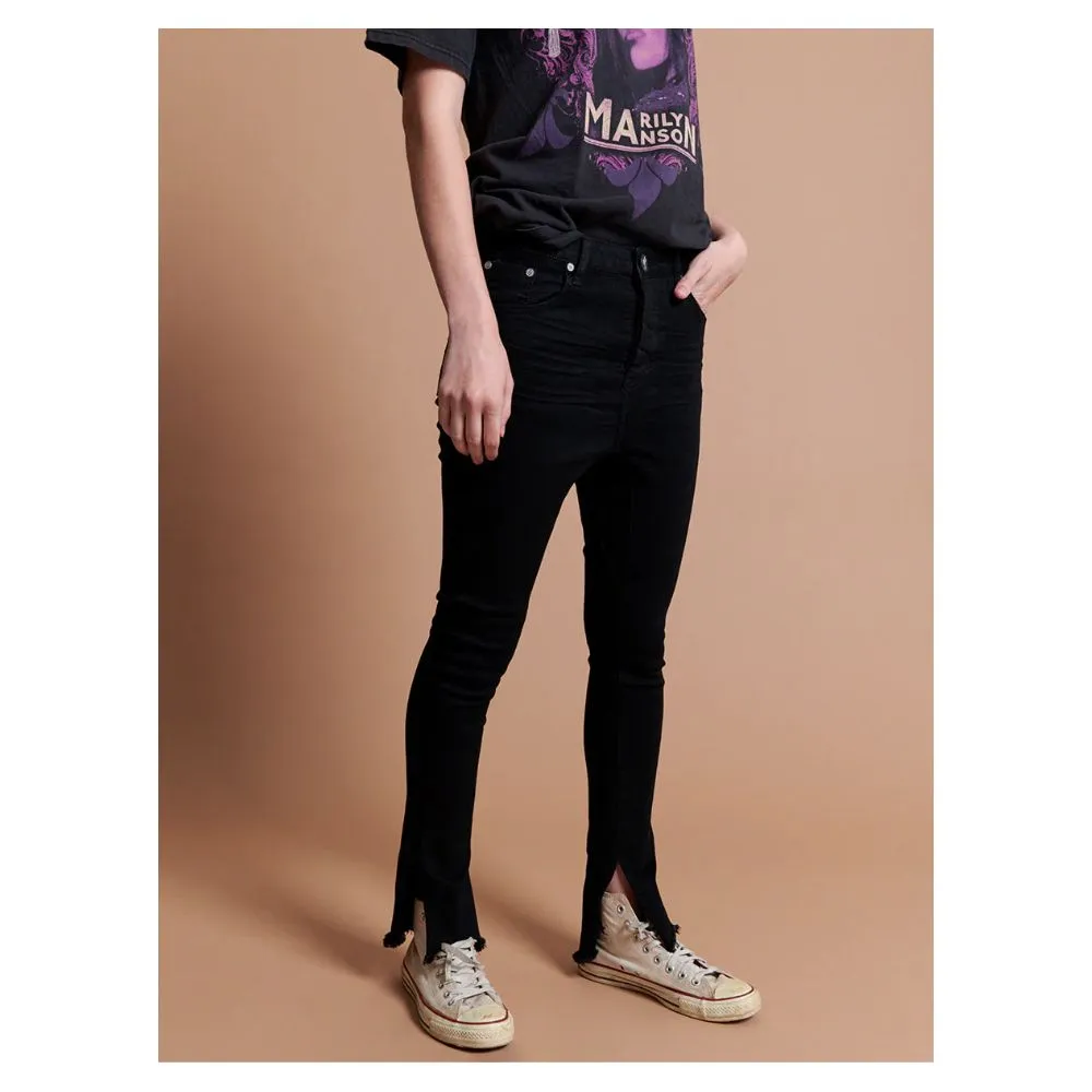 Black Cotton Women Jeans