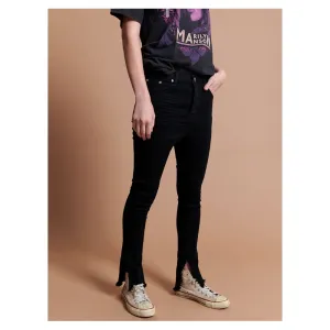 Black Cotton Women Jeans