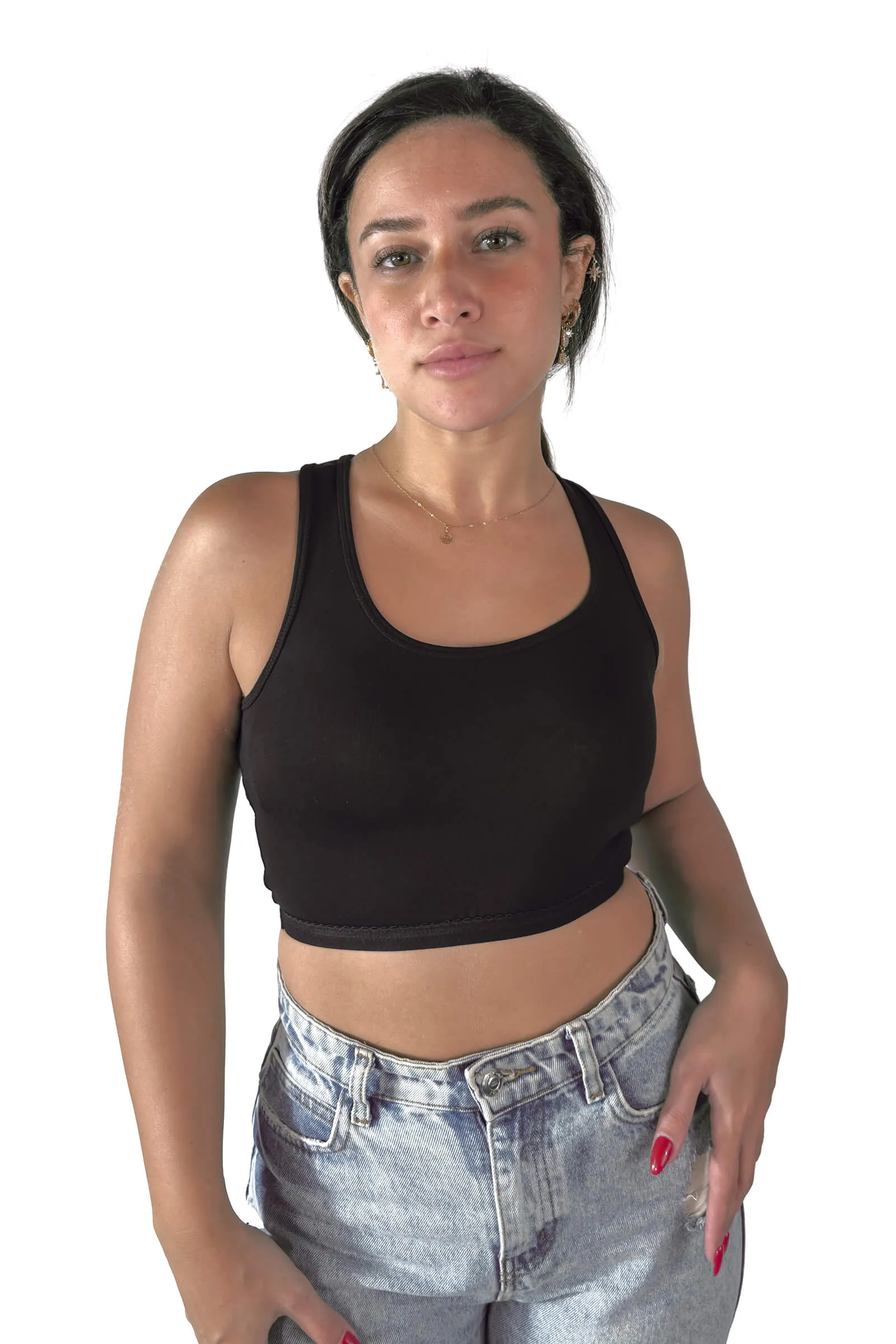 Black Jade Essential Crop Top