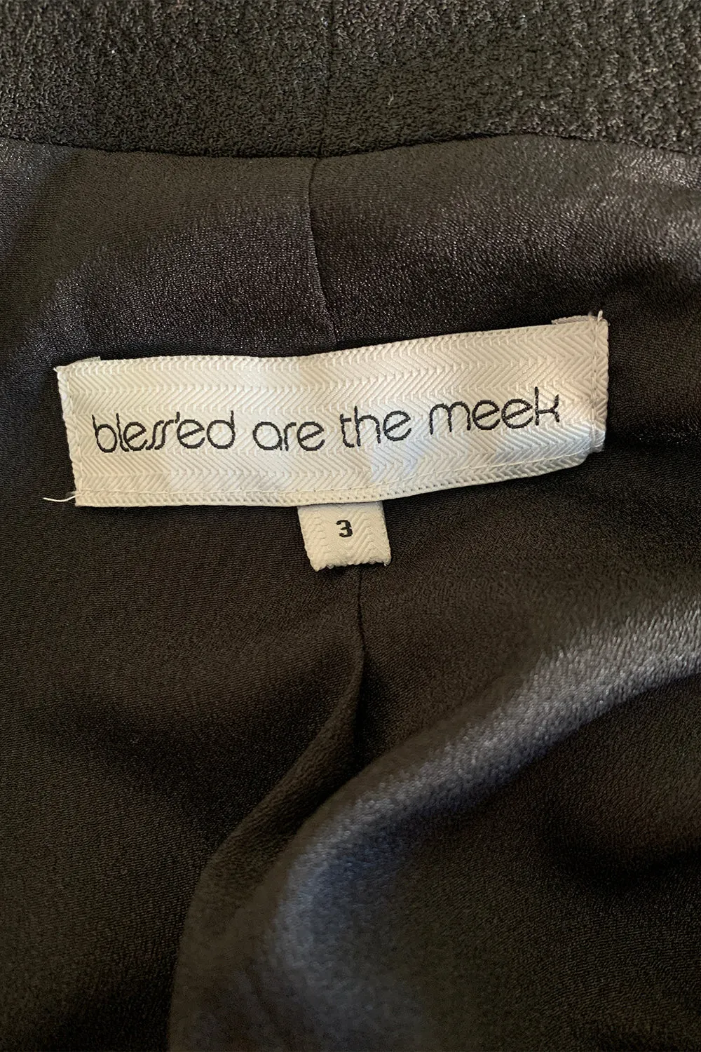 Blessed Are The Meek Black Jacket