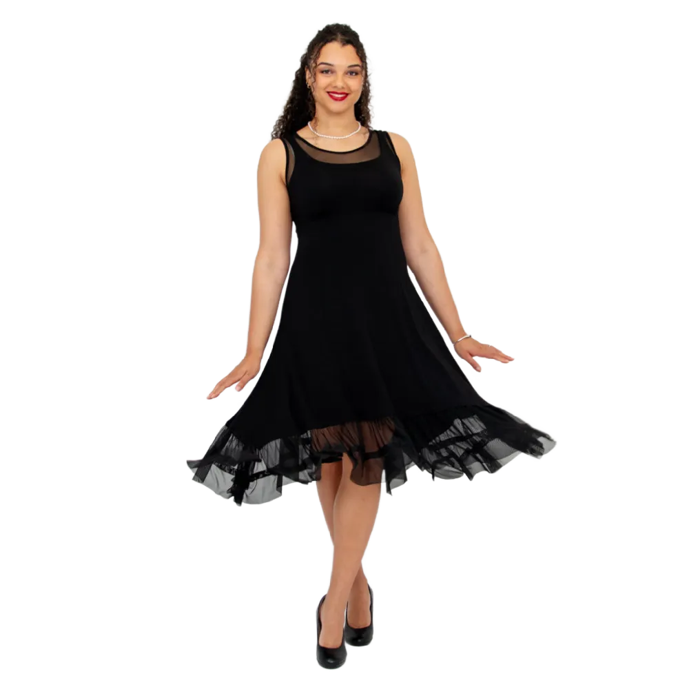 Blue Sky Danube Dress Black