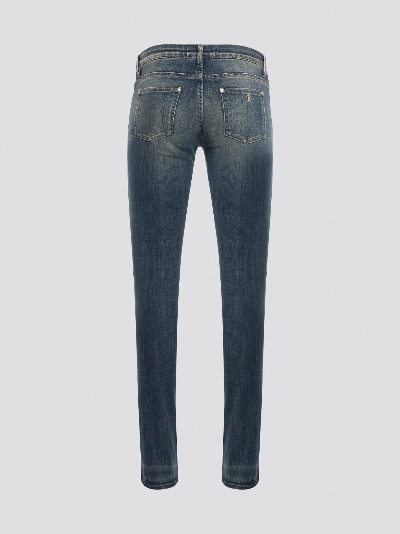 Blue Studded Denim Jeans