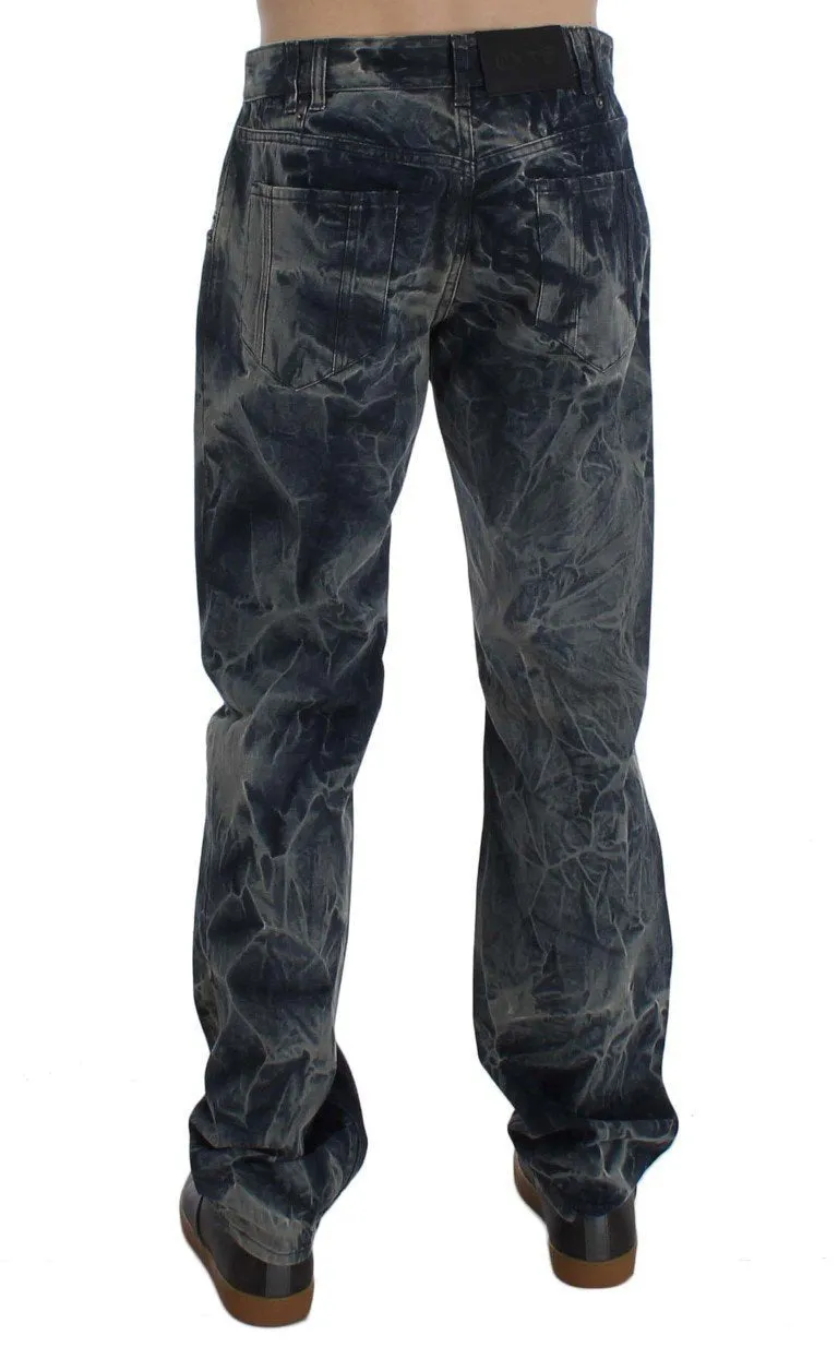 Blue Wash Cotton Regular Fit Jeans