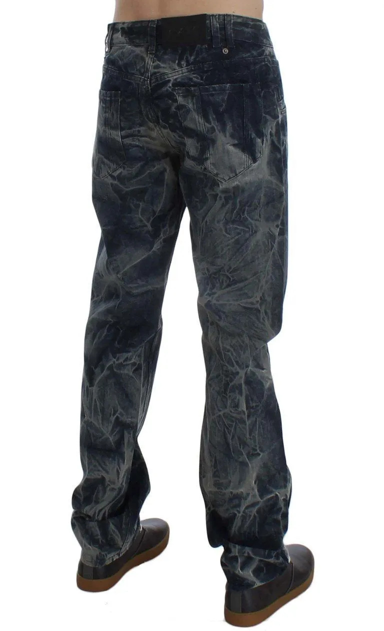 Blue Wash Cotton Regular Fit Jeans