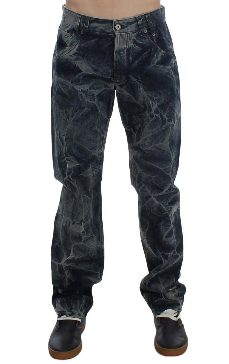 Blue Wash Cotton Regular Fit Jeans
