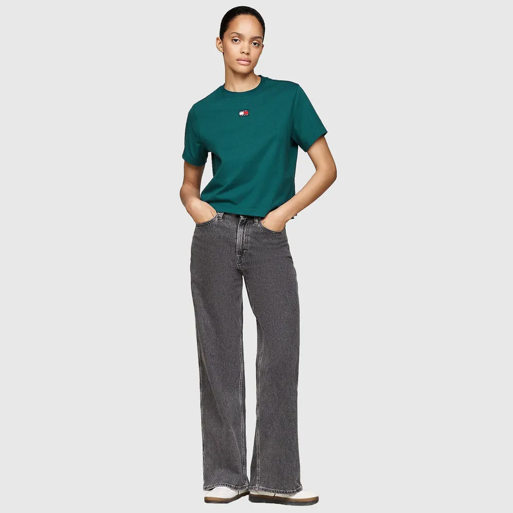 Boxy Badge T-Shirt - Teal