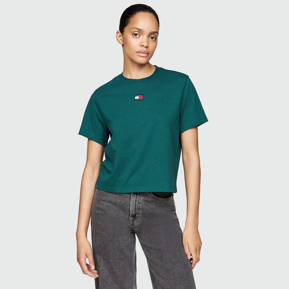 Boxy Badge T-Shirt - Teal
