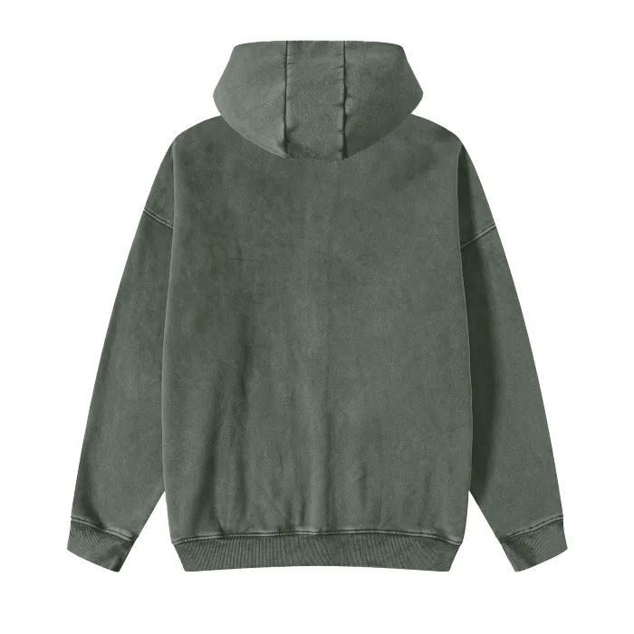 Brushed Fleece Zip Hoodie