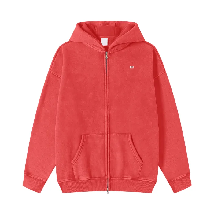 Brushed Fleece Zip Hoodie